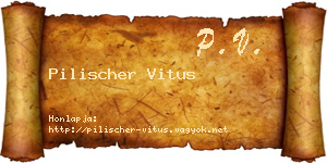 Pilischer Vitus névjegykártya